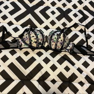 Victoria’s Secret fishnet 2 +cup push-up